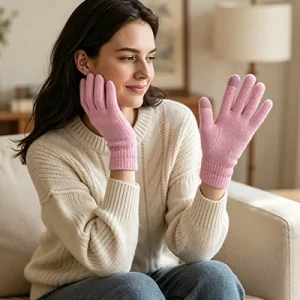 women’s stretch knit gloves for winter