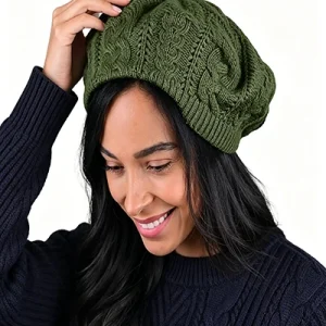 soft knitted berets for women