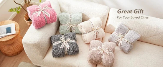 sofa knitted blankets