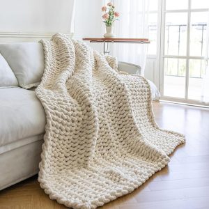 cozy knit throw blanket