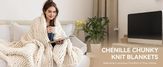 cozy knit throw blanket