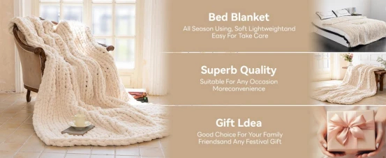 cozy knit throw blanket