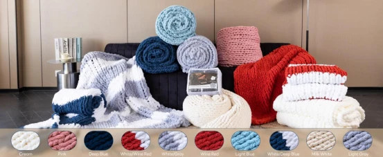 cozy knit throw blanket