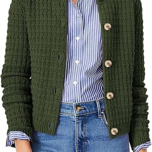 elderly warm cardigan