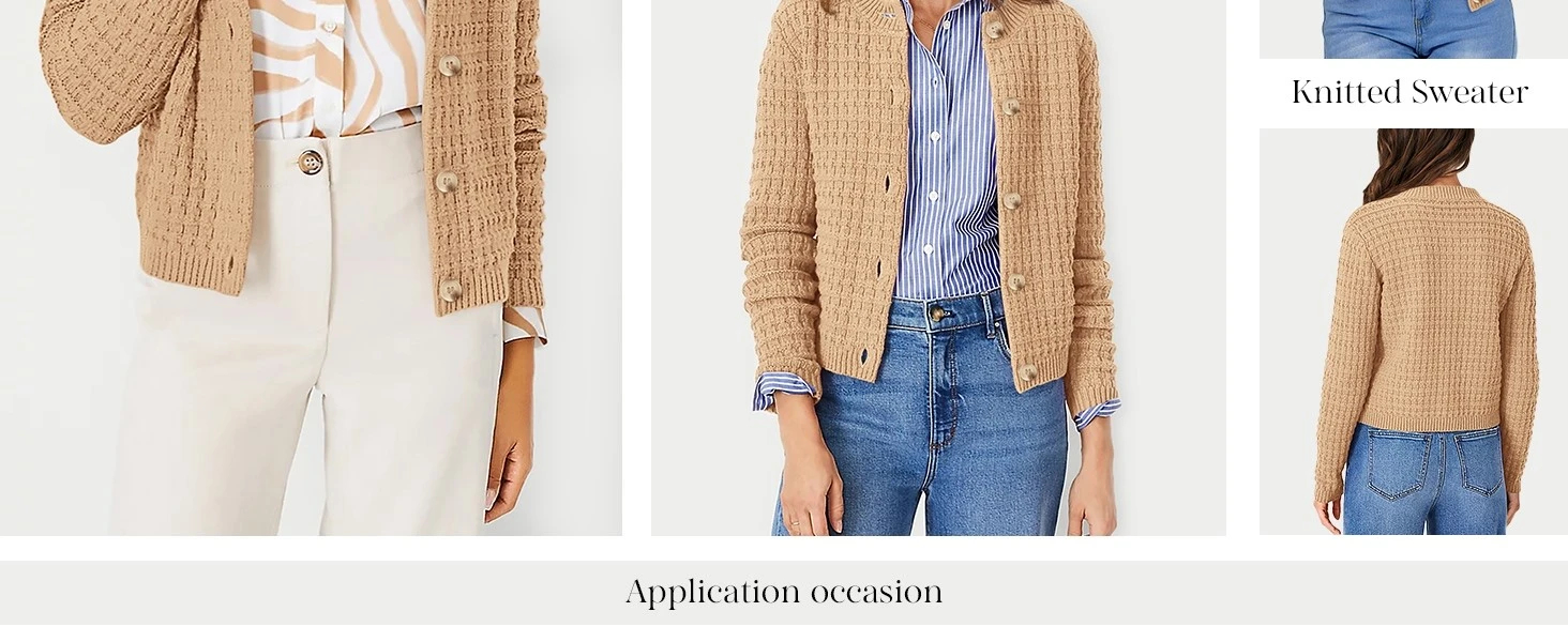 elderly warm cardigan
