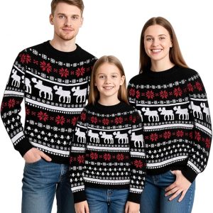 pullover ugly christmas sweater​ set for family