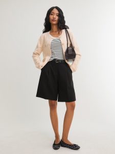 Pearl Button Knit Cardigan - Pink