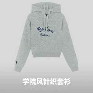 Hooded Knit Pullover Sweater
