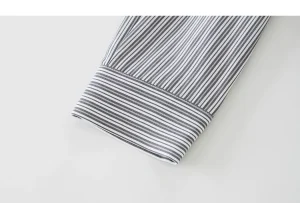 Vintage Striped Mock Two‑Piece Layered Knit Sweater 11