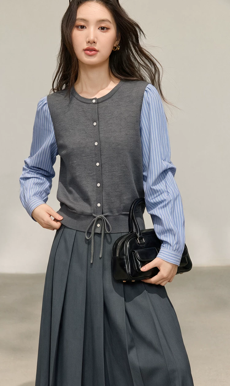 Mock Two‑Piece Striped Spliced Crew Neck Long‑Sleeve TopMock Two‑Piece Striped Spliced Crew Neck Long‑Sleeve TopMock Two‑Piece Striped Spliced Crew Neck Long‑Sleeve TopMock Two‑Piece Striped Spliced Crew Neck Long‑Sleeve TopMock Two‑Piece Striped Spliced Crew Neck Long‑Sleeve TopMock Two‑Piece Striped Spliced Crew Neck Long‑Sleeve Top Mock Two‑Piece Striped Spliced Crew Neck Long‑Sleeve TopMock Two‑Piece Striped Spliced Crew Neck Long‑Sleeve Top